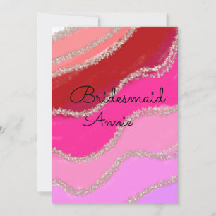 Colourful watercolor abstract add name text invitation