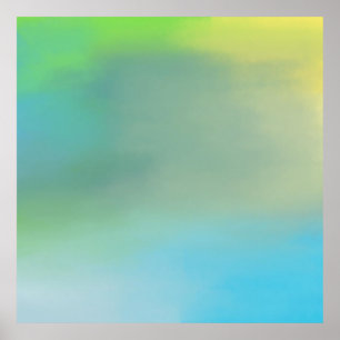 colourful watercolor abstract art poster