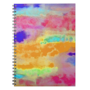 Colourful Watercolor abstract Notebook