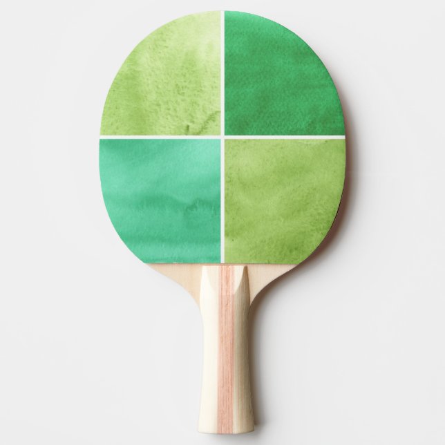 colourful watercolor background for your 6 ping pong paddle (Front)
