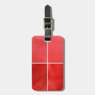 colourful watercolor background for your 7 luggage tag