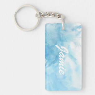 colourful watercolor background for your key ring