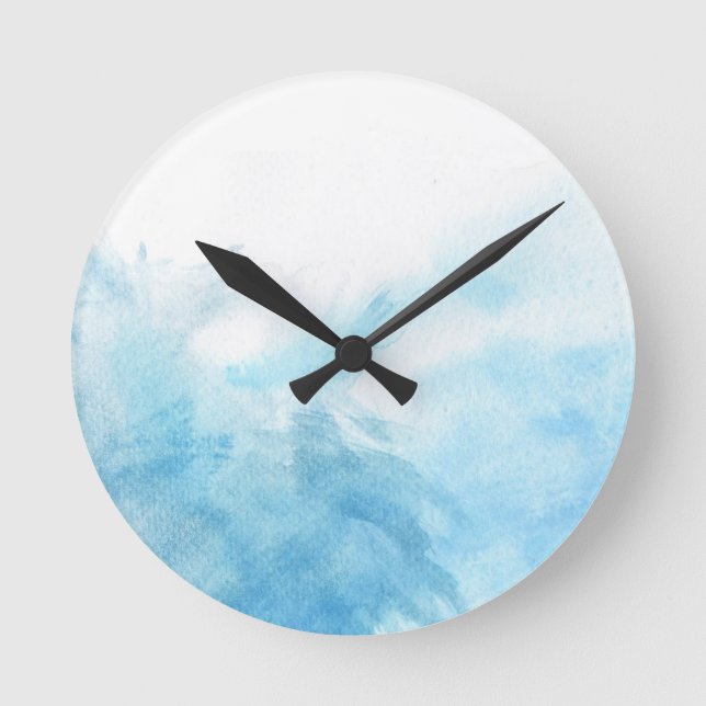 colourful watercolor background for your round clock (Front)