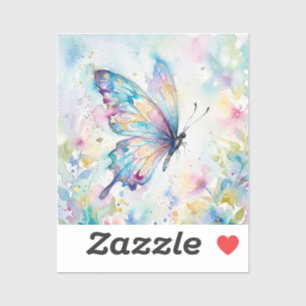 Colourful Watercolor Butterfly Floral
