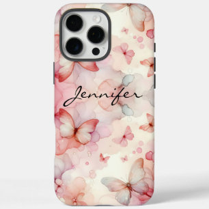 Colourful Watercolor Butterfly iPhone 16 Pro Max Case