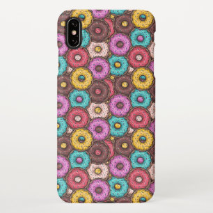 Colourful Watercolor Doughnuts with Sprinkles Patt iPhone Case