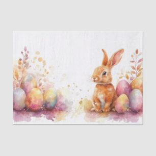 Colourful watercolor Easter Eggs Tissue Paper