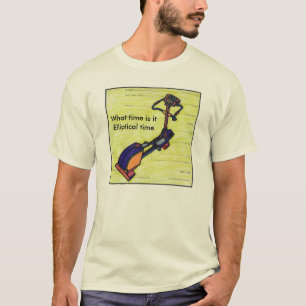 Colourful Watercolor Elliptical bike Fitness T-Shirt