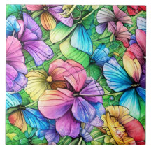 Colourful Watercolor Garden