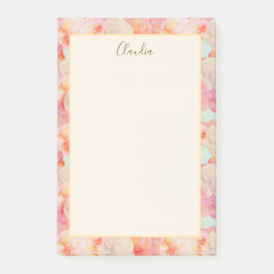 Colourful Watercolor Ice Cream Personal Stationery Post-it Notes