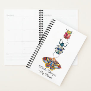 Colourful Watercolor Insects Planner