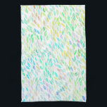Colourful Watercolor Leaves Pattern Tea Towel<br><div class="desc">Decorate your kitchen with this cool towel. Makes a great housewarming or wedding gift! 
You can customise it and add text too.
Check my shop for lots more colours and patterns plus matching items!</div>