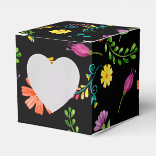 Colourful Watercolor Mexican Fiesta Favour Box