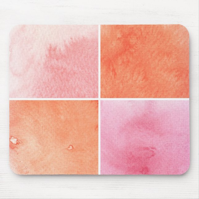 colourful watercolor mouse pad (Front)