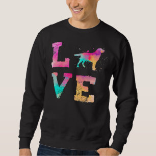 Colourful Watercolor Paint Labrador Retriever Dog Sweatshirt