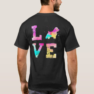 Colourful Watercolor Paint Norfolk Terrier Dog Lov T-Shirt