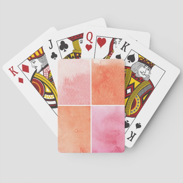 colourful watercolor playing cards (Back)