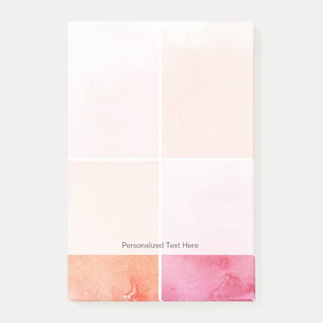 colourful watercolor post-it notes (Front)