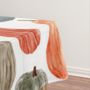 Colourful Watercolor Pumpkins Collection   Tablecloth