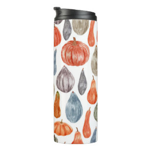 Colourful Watercolor Pumpkins Collection  Thermal Tumbler
