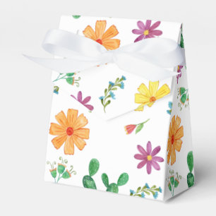 Colourful Watercolor Spanish Fiesta Favour Box