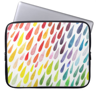 Colourful Watercolor Splash Set Laptop Sleeve