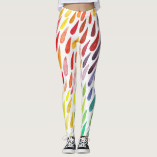 Colourful Watercolor Splash Set Leggings