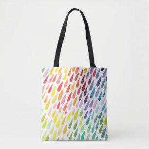 Colourful Watercolor Splash Set Tote Bag