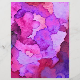 colourful watercolor style craft paper 8.5x11"