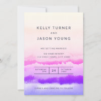 Colourful Watercolor Tie Dye Abstract Wedding 