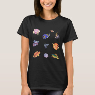 Colourful Watercolor Tropical Fish T-Shirt