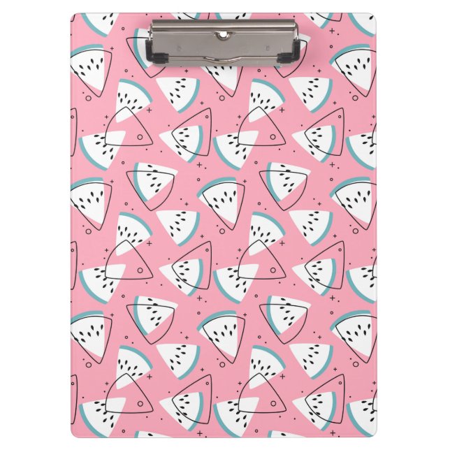 Colourful Watercolor Watermelons Clipboard (Front)