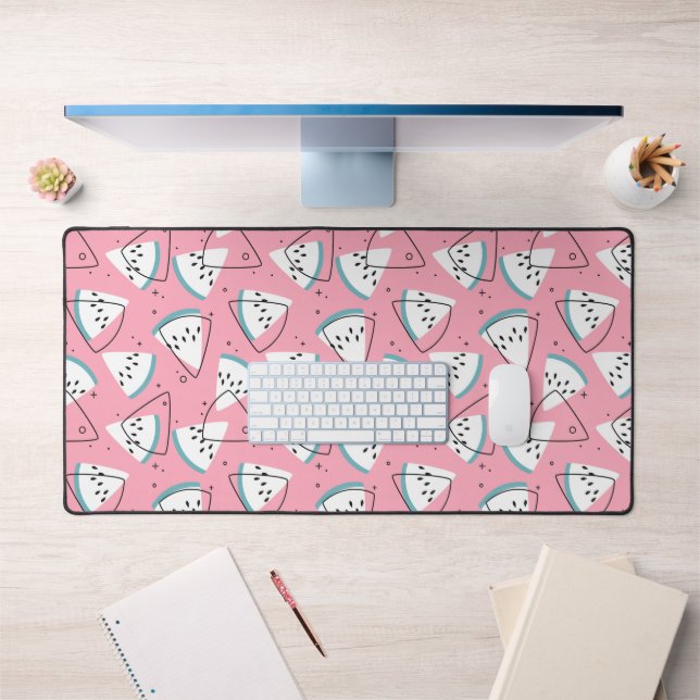 Colourful Watercolor Watermelons Desk Mat (Office 1)