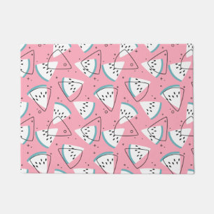 Colourful Watercolor Watermelons Doormat