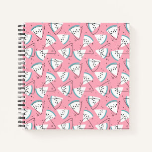 Colourful Watercolor Watermelons Notebook