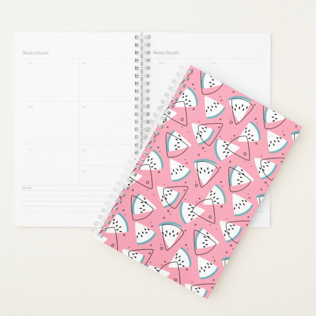 Colourful Watercolor Watermelons Planner (Display)