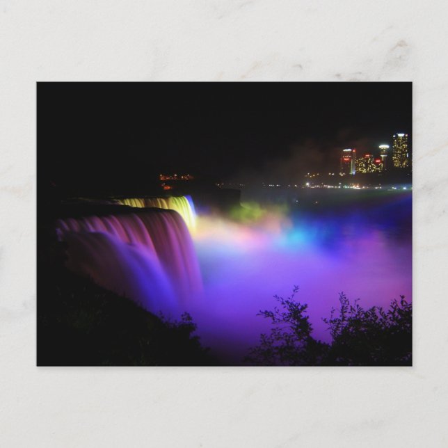 Colourful waterfall postcard (Front)