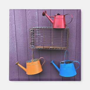 Colourful Watering Cans Magnet