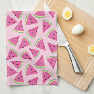 Colourful watermelon pattern tea towel