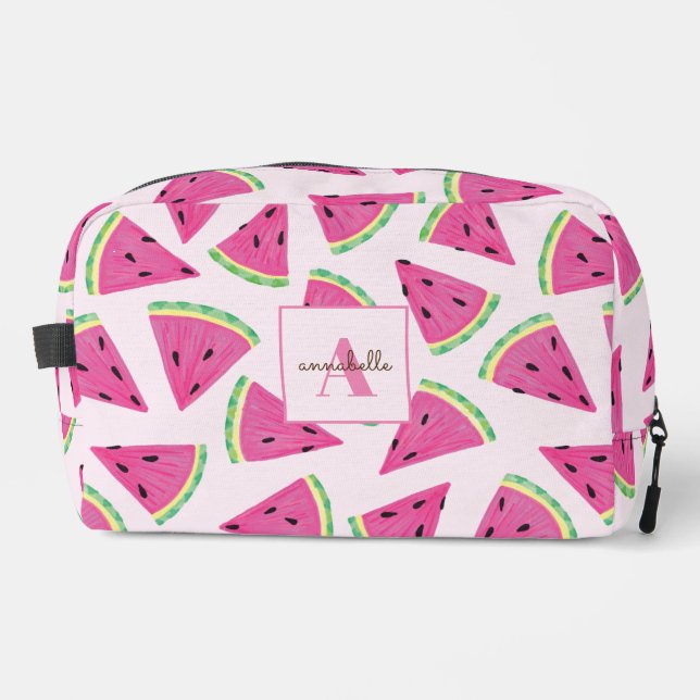Colourful watermelon slices dopp kit (Front)