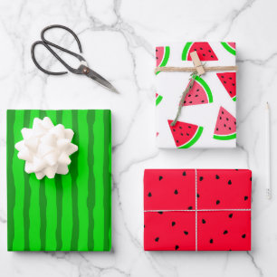 Colourful Watermelon Wrapping Paper Sheet