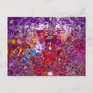 Colourful Waters Abstract Photograph Postcard