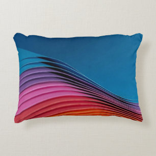Colourful Wave Decorative Cushion