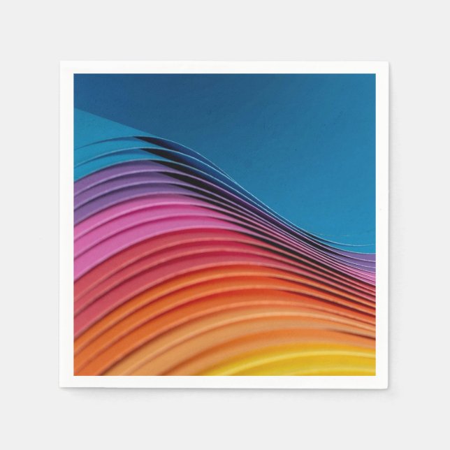 Colourful Wave Napkin (Front)