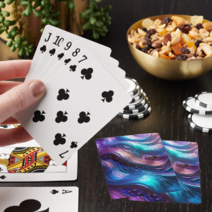 Colourful Wave Playing Cards