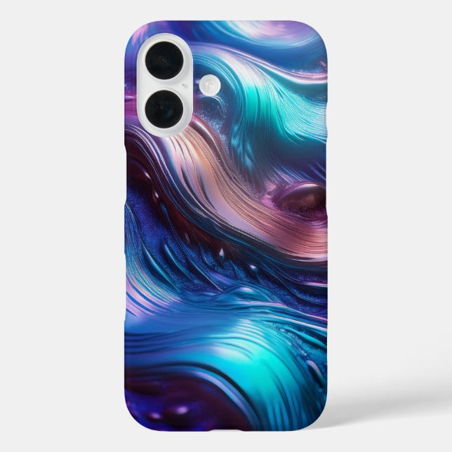 Colourful Waves Case-Mate iPhone Case (Back)