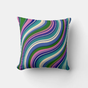 colourful waves cushion