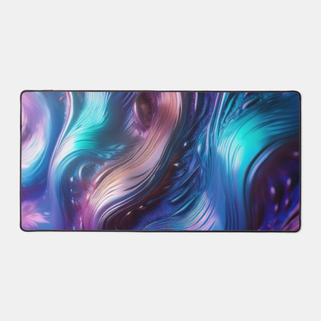 Colourful Waves Desk Mat (Front)