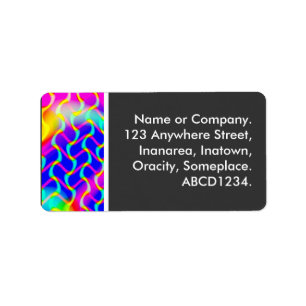 Colourful Waves Label