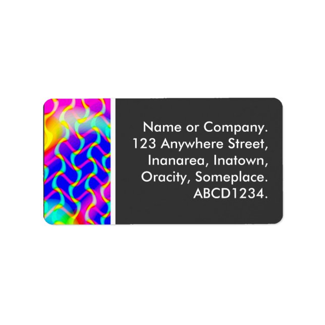 Colourful Waves Label (Front)